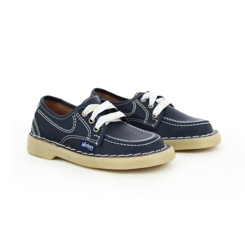 Zapatos colegiales para niña marca Verlon color azul Talla 26