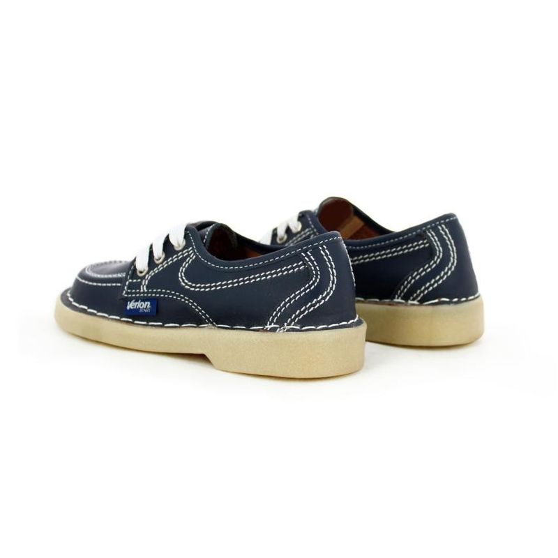 Zapatos-colegiales-para-niña-marca-Verlon-color-azul-Talla-26