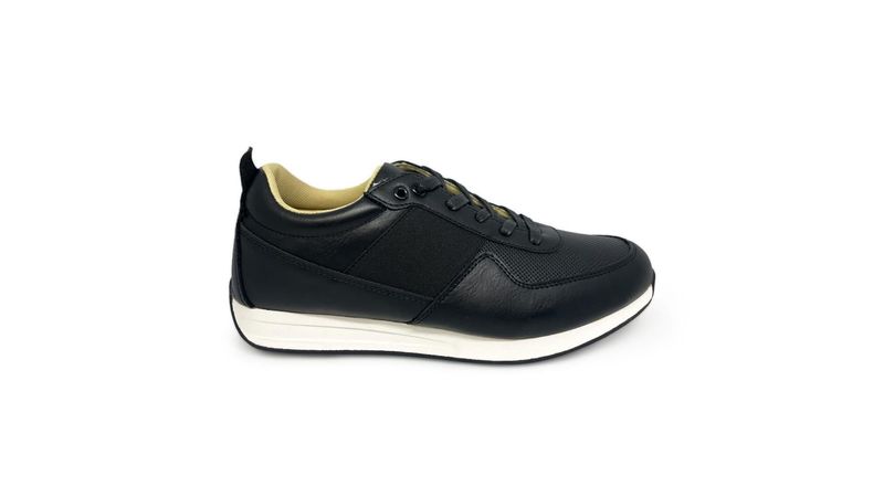 Tenis negro 2025 para hombre