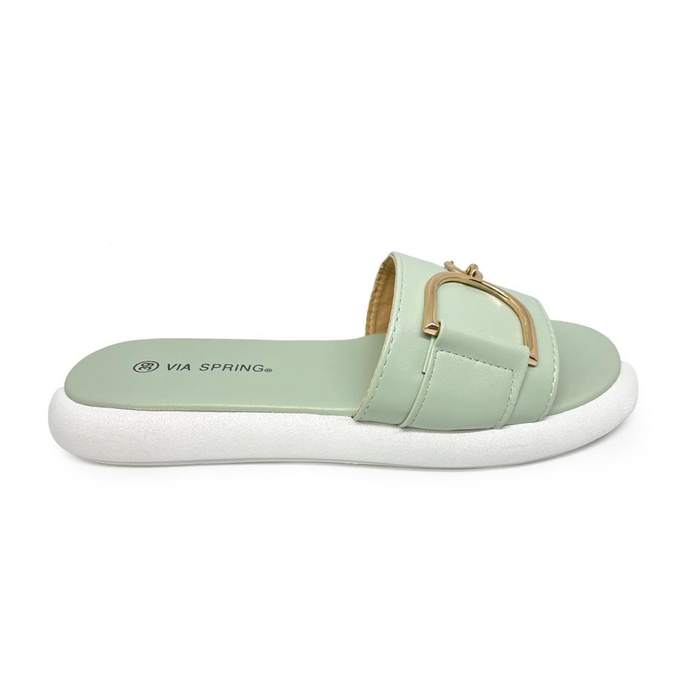 SANDALIAS MUJER MARCA VIA SPRING COLOR VERDE Springstep