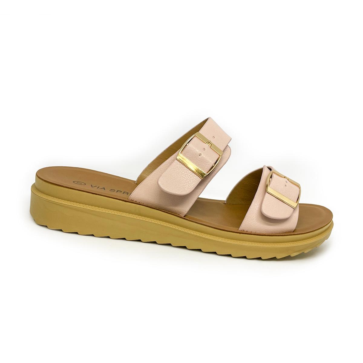 SANDALIAS MUJER MARCA VIA SPRING COLOR ROSA Springstep