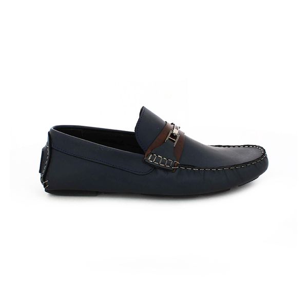 Mocasines Hombre San Polos Azul con Cafe