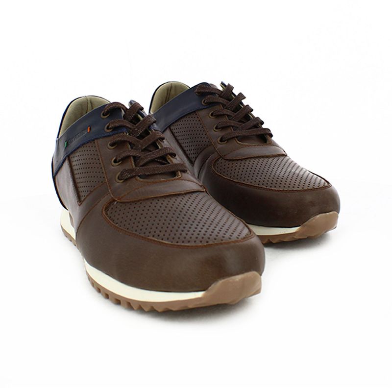 ZAPATOS CASUALES HOMBRE MARCA SAN POLOS COLOR CAFE Talla 42