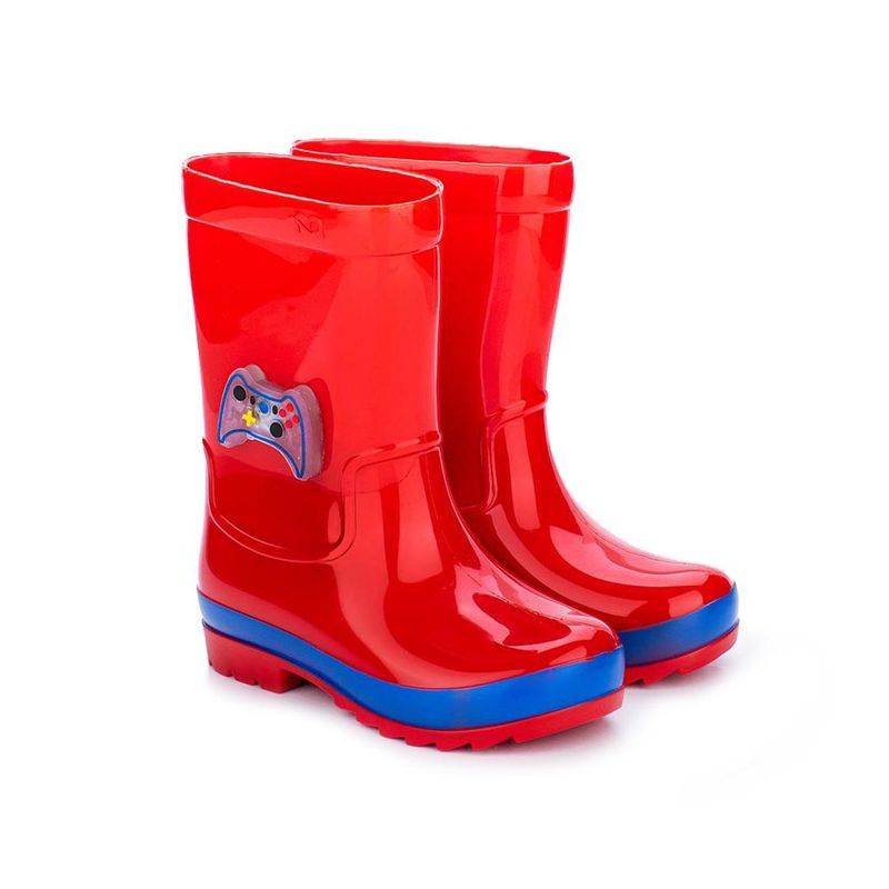 BOTAS IMPERMEABLES NIÑA MARCA MAR & COR COLOR ROJO Talla 34