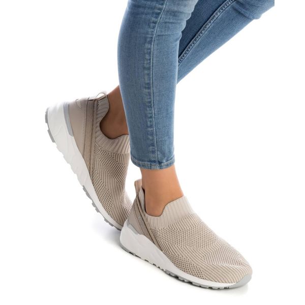 Tenis Casual Mujer Beige Xti
