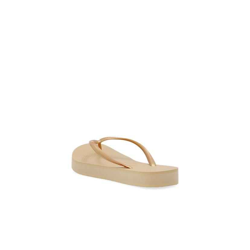 CHANCLAS MUJER MARCA HAVAIANAS COLOR DORADO Springstep