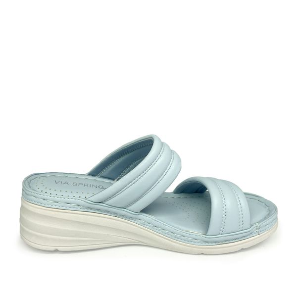 Sandalias Mujer Marca Via Spring Color Azul