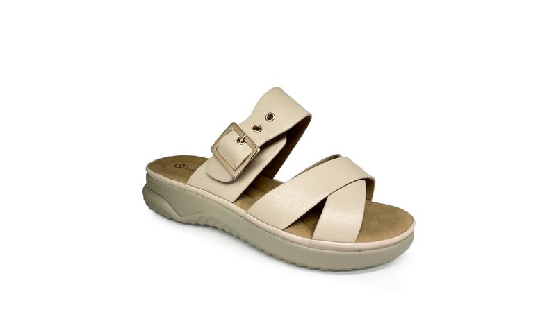 SANDALIAS MUJER MARCA VIA SPRING BEIGE