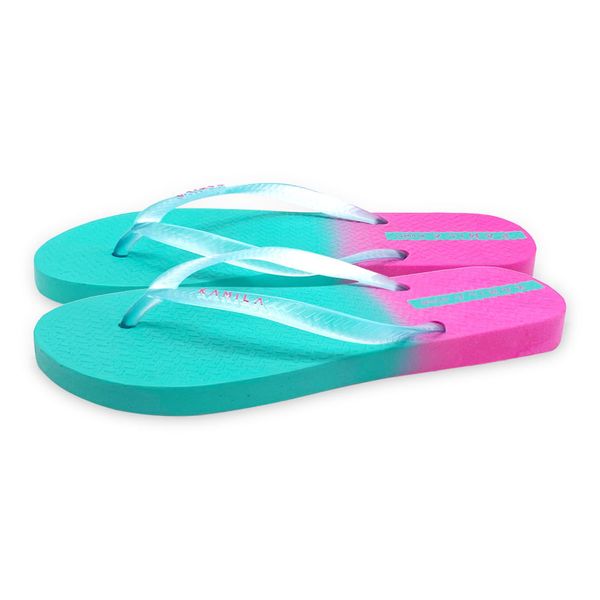 Chanclas Mujer Marca Kamila Color Fucsia