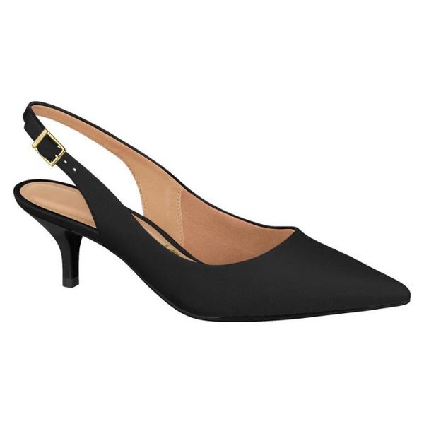 Zapatos Slingback de Tacón Bajo Kitten Heel para Mujer - Punta Fina