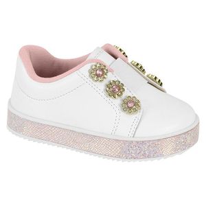 ZAPATO CASUAL NIÑA MARCA MOLEKINHA COLOR BLANCO