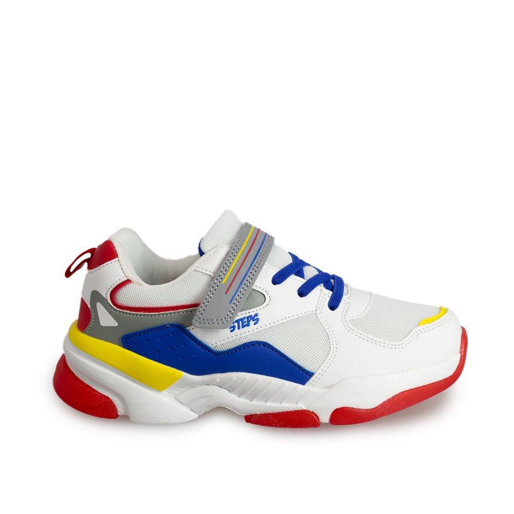 TENIS DEPORTIVOS NI O MARCA STEPS COLOR BLANCO Springstep