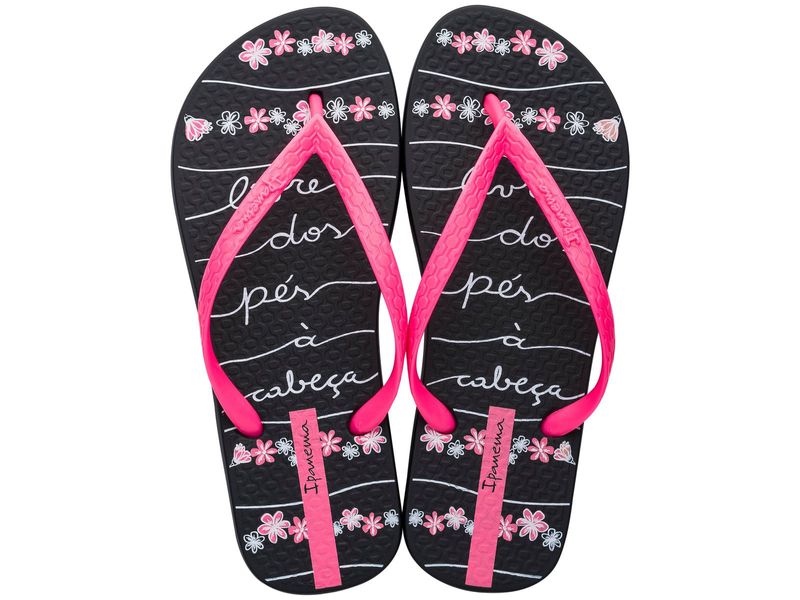 Chanclas-Mujer-Marca-Ipanema-Color-Negro-rosa--Talla-35-0