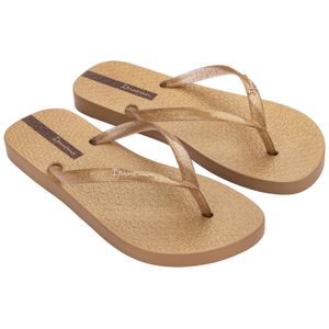 CHANCLAS MUJER MARCA IPANEMA COLOR BEIGE/GLITTER