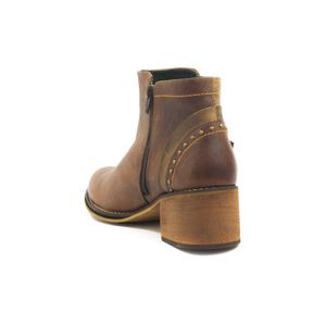 BOTINES MUJER MARCA SAN POLOS COLOR COÑAC