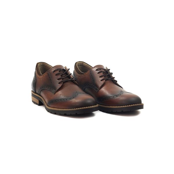 Zapatos Hombre Marca San Polos Color Coñac