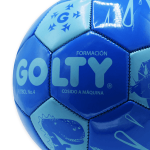 BALÓN DE FÚTBOL PARA NIÑOS #4 UNISEX MARCA GOLTY COLOR AZUL