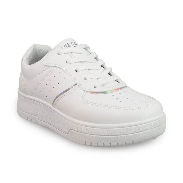 Tenis Casual Moda Mujer Marca Via Spring Color Blanco