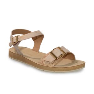 SANDALIAS MUJER MARCA VIA SPRING COLOR DORADO