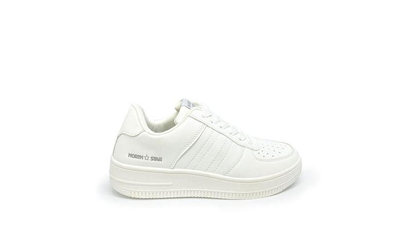 TENIS ESCOLARES MARCA NORTH STAR COLOR BLANCO Springstep