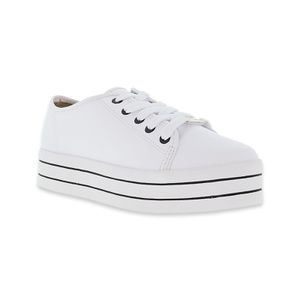 TENIS CASUAL MUJER MARCA MOLECA COLOR BLANCO