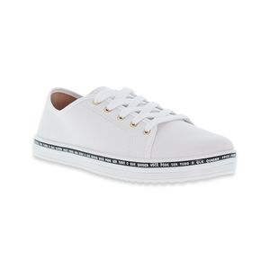 TENIS CASUAL MUJER MARCA MOLECA COLOR BLANCO