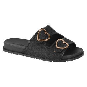 CHANCLAS NIÑA MARCA MOLEKINHA COLOR NEGRO