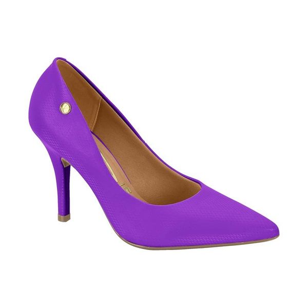 Mujer Zapato Tacon Marca Vizzano Color Morado