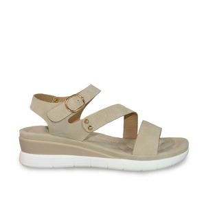 SANDALIAS MUJER MARCA VIA SPRING COLOR BEIGE