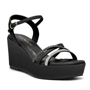 MUJER SANDALIAS MARCA VIA MARTE COLOR NEGRO