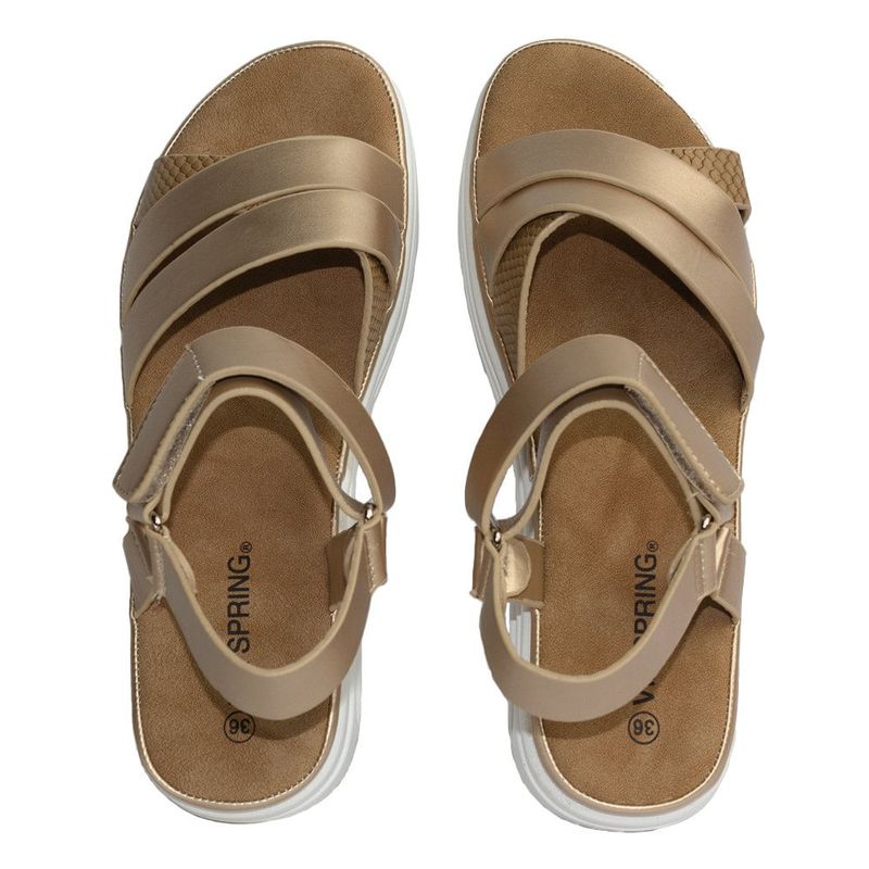 Mujer-Sandalias-Marca-Via-Spring-Color-Dorado-Talla-40-4
