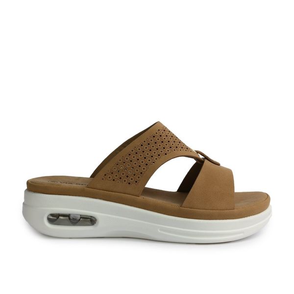 Mujer Sandalias Marca Via Spring Color Cafe