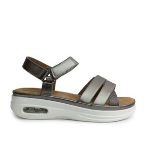 MUJER SANDALIAS MARCA VIA SPRING COLOR PLATEADO