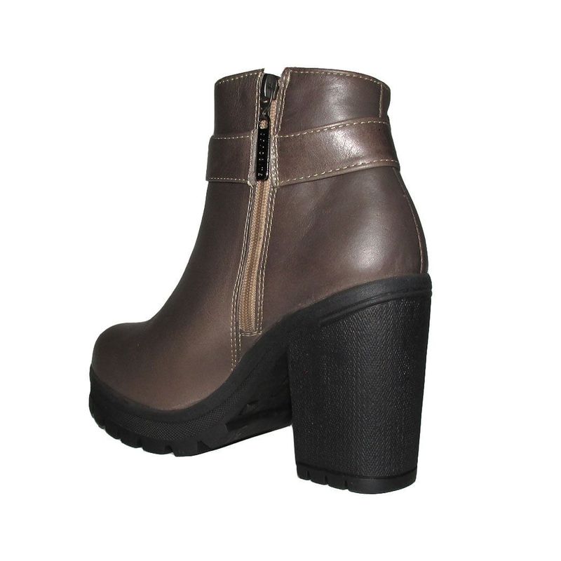 Mujer-Botines-Marca-Opposite-Negro-Gris-Talla-38-2