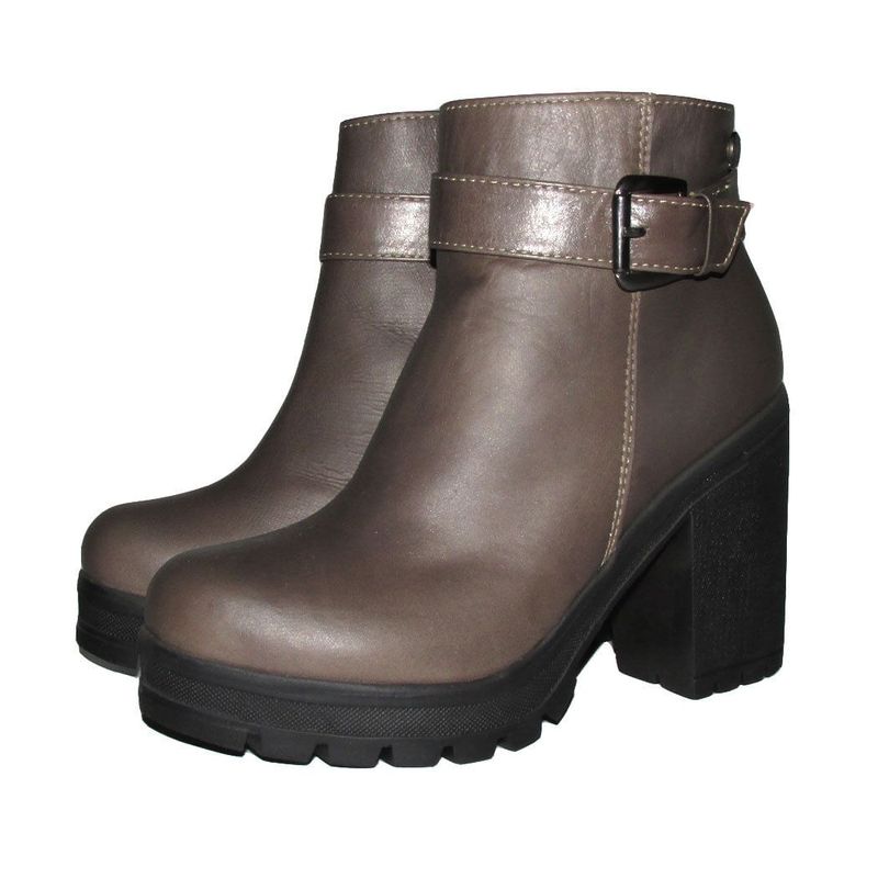 Mujer-Botines-Marca-Opposite-Negro-Gris-Talla-38-3