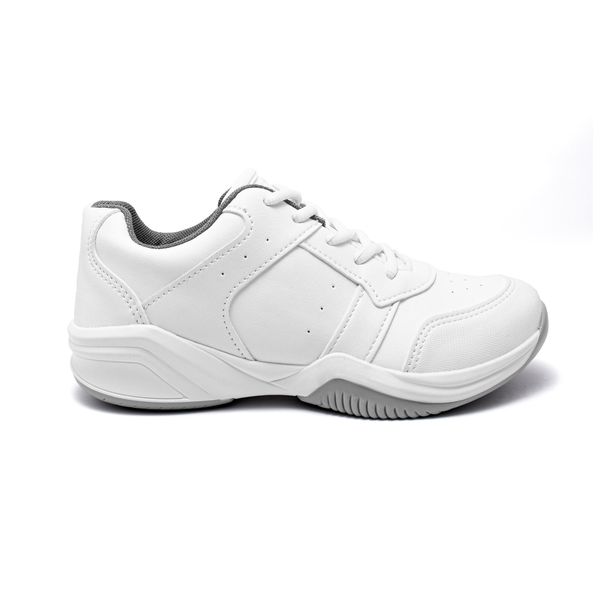 Tenis Escolares Unisex Marca Venus Color Blanco/Gris