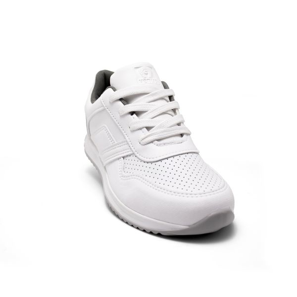 Tenis Escolares Unisex Marca Venus Color Blanco/Gris