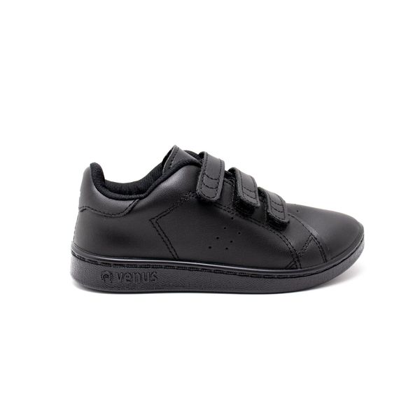 Tenis Escolares Unisex Marca Venus Color Negro/Negro