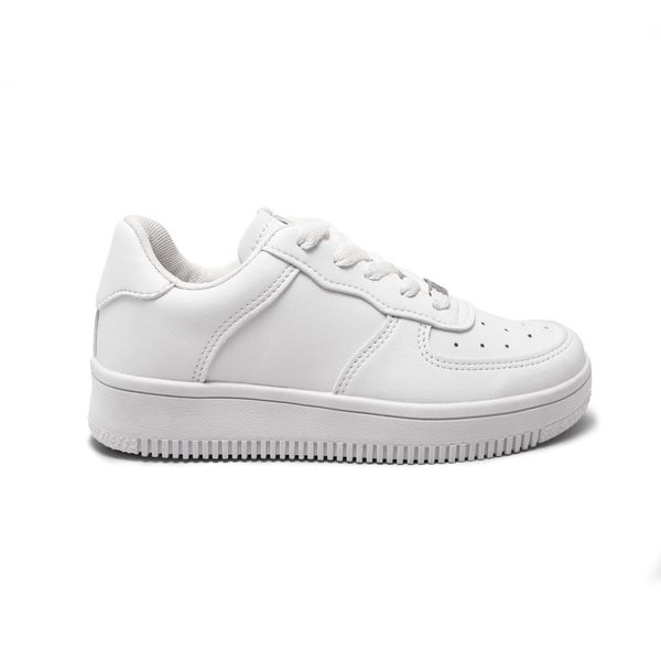 Tenis Escolares Unisex Marca Venus Color Blanco/Blanco
