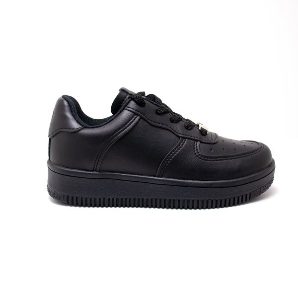 Tenis Escolares Unisex Marca Venus Color Negro/Negro