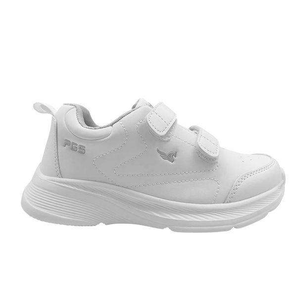 Deportivos Unisex Escolar Marca Pegasus Color Blanco/Gris