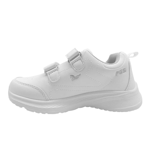 Deportivos Unisex Escolar Marca Pegasus Color Blanco/Gris