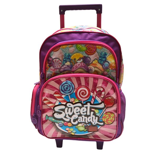 Maleta Ruedas Infantil Escolar Marca Unik Sweet Candy