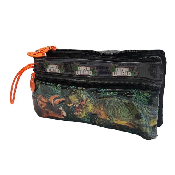 Cartuchera Infantil Escolar Marca Unik Dino Word