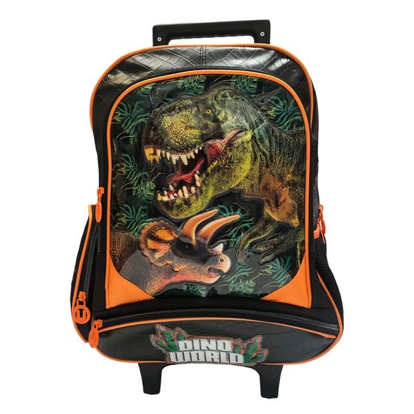 MALETA RUEDAS INFANTIL ESCOLAR MARCA UNIK DINO WORD
