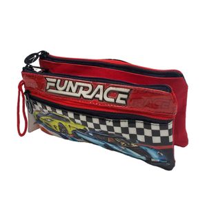 CARTUCHERA INFANTIL ESCOLAR MARCA UNIK FUN RACE
