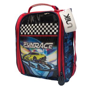 LONCHERA INFANTIL ESCOLAR MARCA UNIK FUN RACE