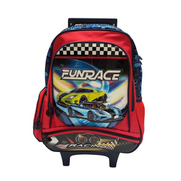 Maleta Ruedas Infantil Escolar Marca Unik Fun Race