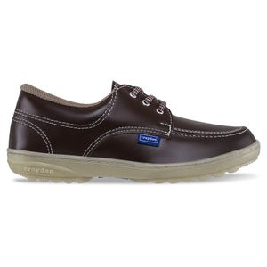 ZAPATO ESCOLAR UNISEX ESCOLAR MARCA CROYDON COLOR CAFE