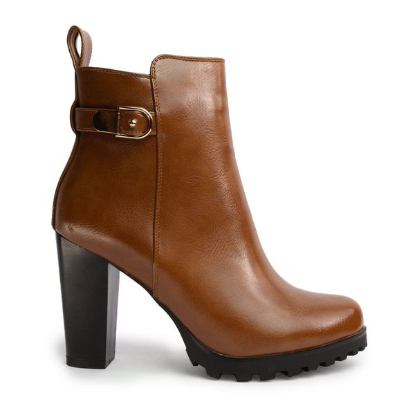 Botín Marrón Mujer Via Spring